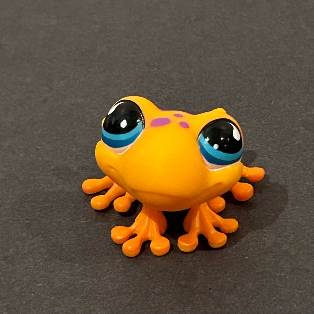 Littlest Pet Shop Orange Frog 874